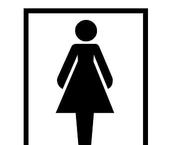 restroom for women vector sign ai