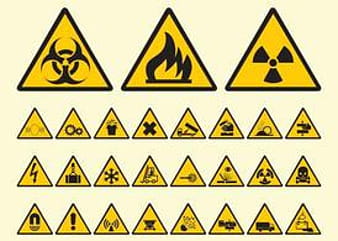 Warning Symbols ai vector