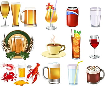 Drink beer and other vector eps