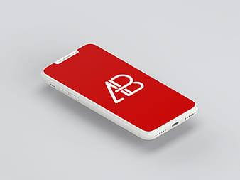 Clay iPhone X Mockup psd vector