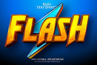 Flash 3d editable text style effect vector eps