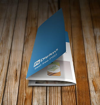 Z-fold Brochure Mockup psd vector