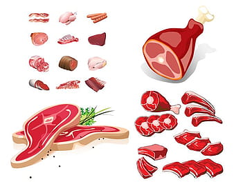 Fresh meat eps vector