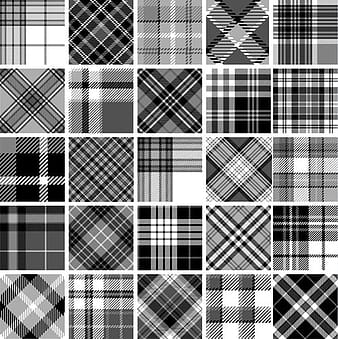 Plaid fabric patterns seamless vector eps