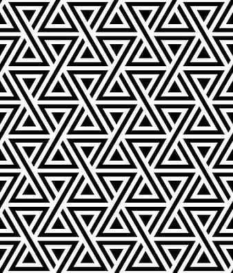 Geometry black with white seamless pattern vector  ai