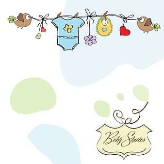 Baby shower card template eps ai vector