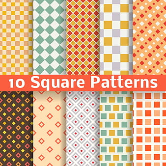 Square patterns vector material eps