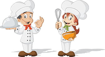 Cartoon chef vector material eps