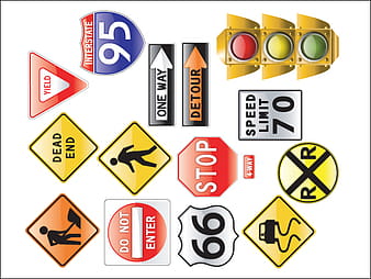 Road Signs & Traffic Light Road Signs Traffic ai vector