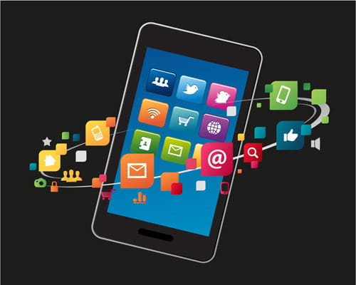 Creative technology elements vector graphics eps