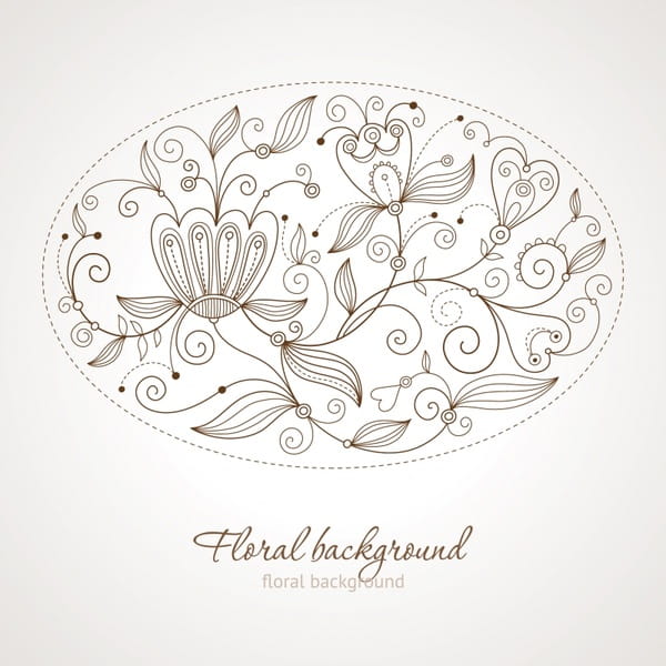 Flower pattern vector eps