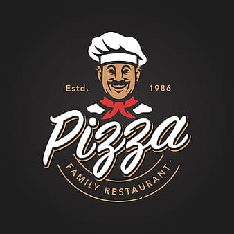 Pizza Logo estilo vintage vector  ai