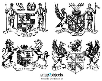 Heraldic Shield Free Vector Pack eps svg