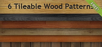 6 Free Tileable Wood Patterns pat vector
