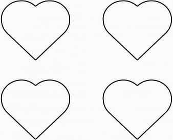 Free heart vector coloring page svg
