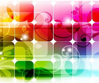 Abstract square with colorful background cdr ai vector