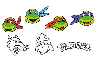Simple Ninja Turtles Vectors ai