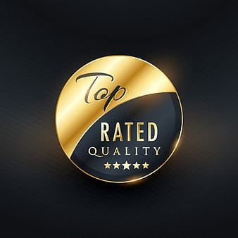 Gold label for luxury product eps vector