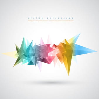 Vector Triangles pattern background. eps