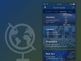 Tourist Guide App View sketch file sketch vector