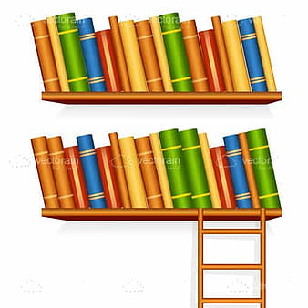 Book library eps vector