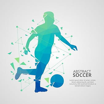 Vector de jugador de fútbol abstracto ai svg eps