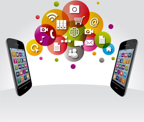 Creative technology elements vector graphics eps
