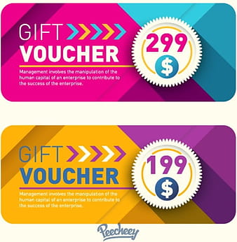 Gift voucher template ai vector