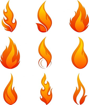 Flame icon vector eps