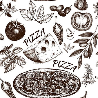 Pizza brown eps vector