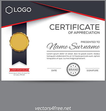 Certificate design templates vector ai
