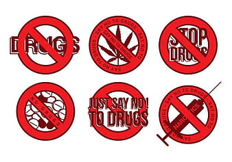 No Drugs Icon Vector eps