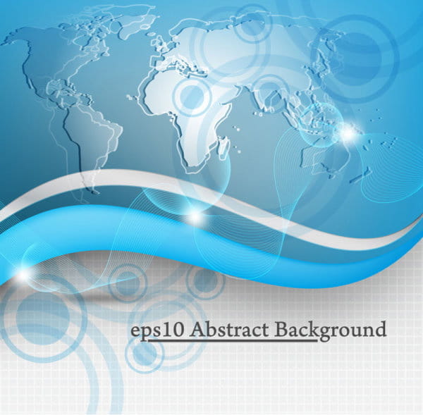 Concept map elements vector background art eps