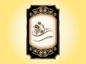Plantilla de etiqueta de vino ai