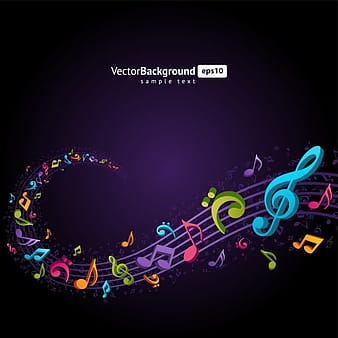 Theme Music Notes Vector 4 eps