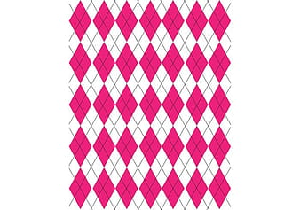 Pink, Black & White Argyle Pattern Vector ai eps