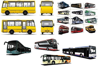 Various bus bus vector eps