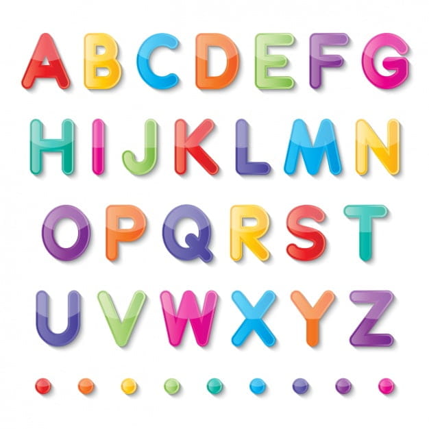 Colorful Alphabet Eps Vector Uidownload