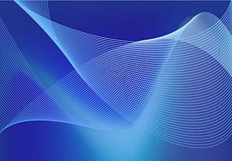 Abstract Blue Business Technology Wave Lines eps vector