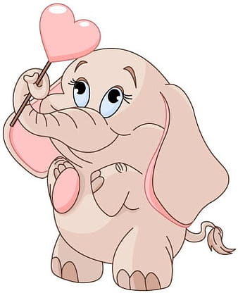 Cartoon baby elephant  vector eps