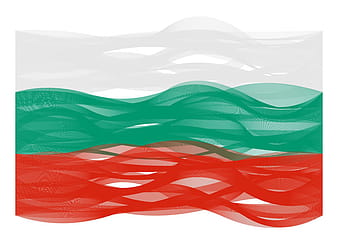 Wave line flag of Bulgaria vector eps ai
