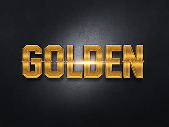 033d gold text effect 2 preview psd vector