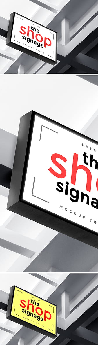 Maquette de signalisation de magasin en plein air PSD psd