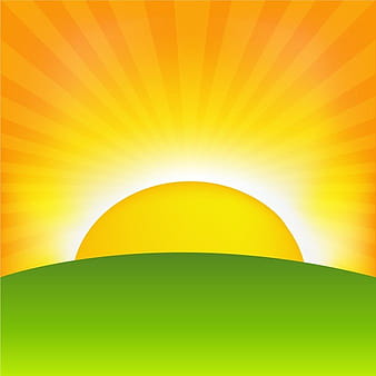 Sunrise Cartoon Background eps vector