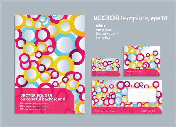 Circle pattern background vector elements eps