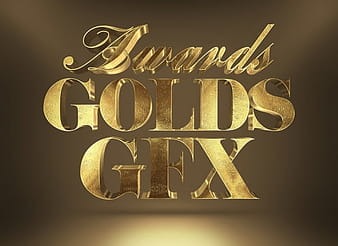 3d gold text effect psd vector