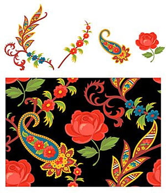 South Korea Background pattern vector material series ai