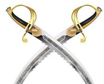 Crossbones pirate swords eps vector