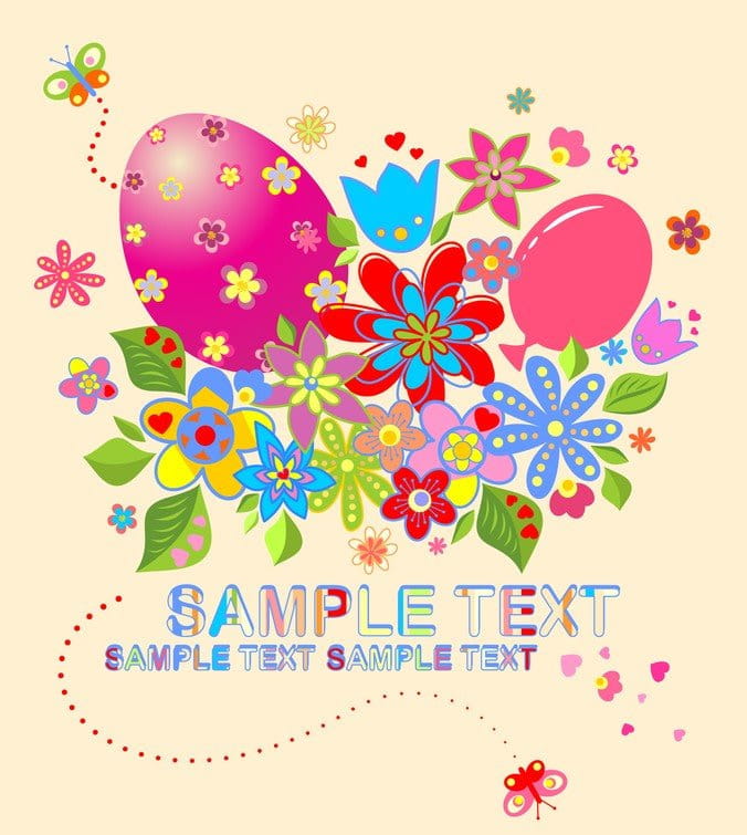 Easter eps vector