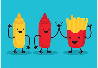 Fries And Friends ai vector